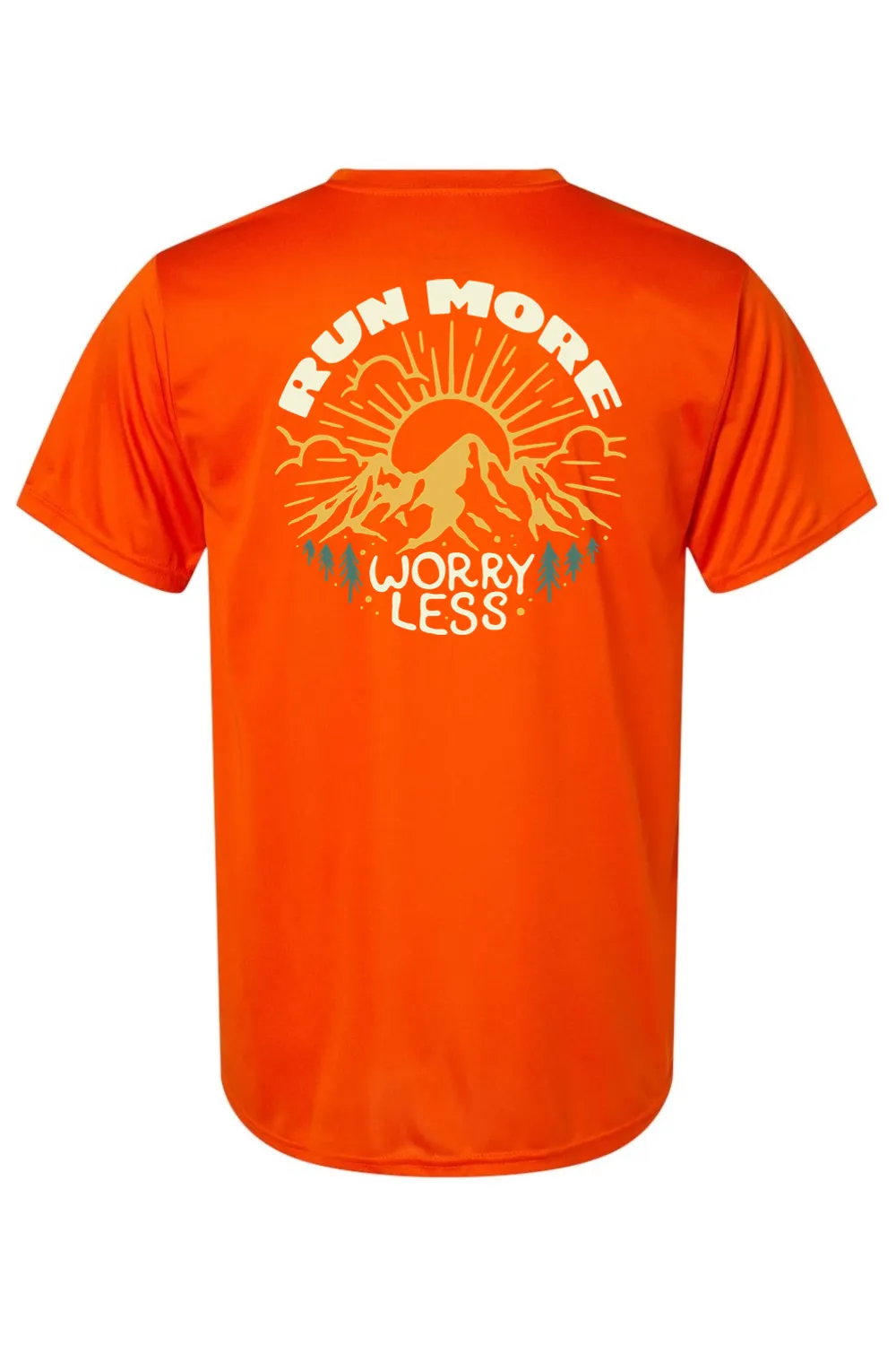 Run More Worry Less Performance Women's T-Shirt