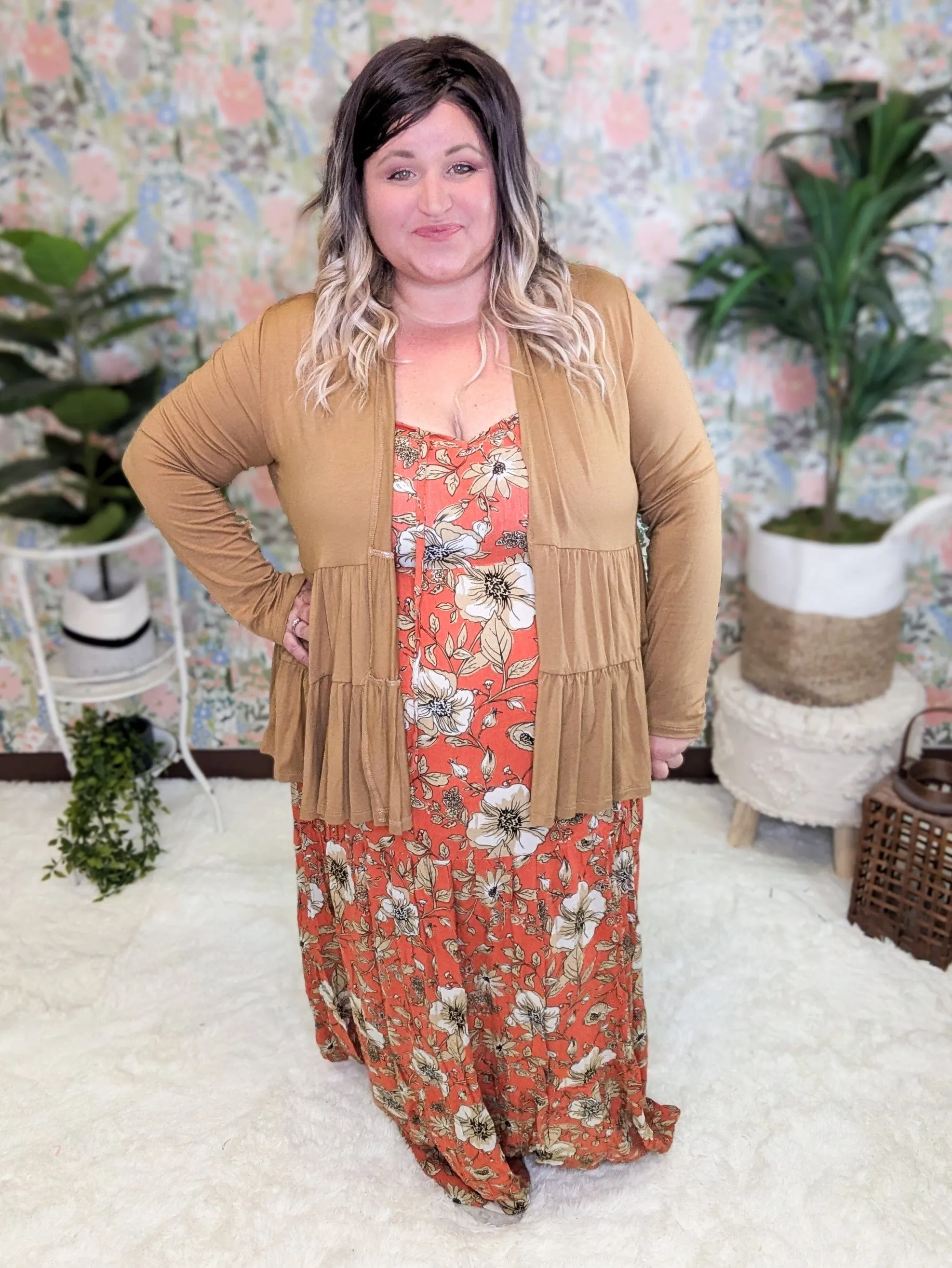 SALE- Kennedy Sketched Floral Maxi Dress (2 colors)