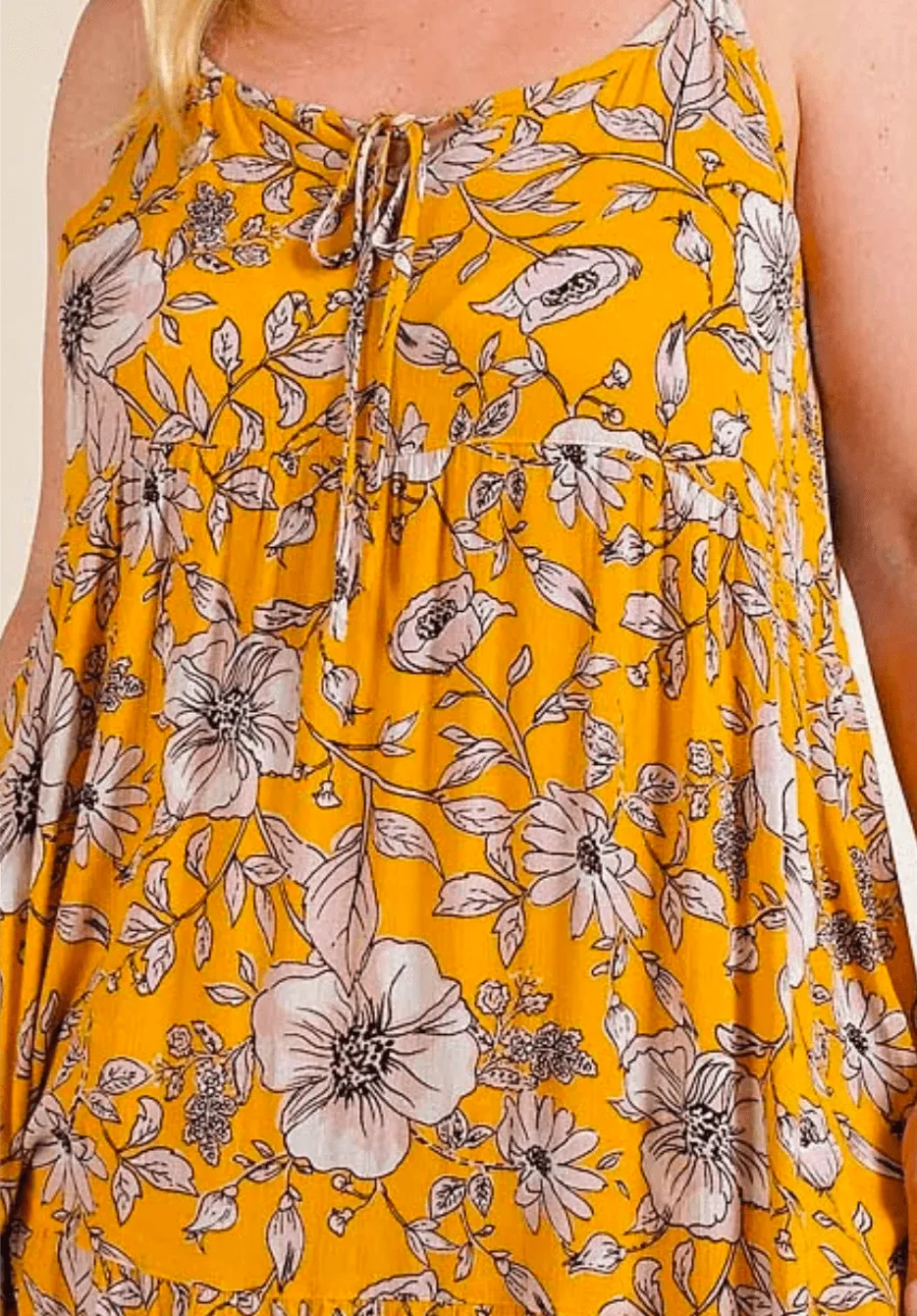 SALE- Kennedy Sketched Floral Maxi Dress (2 colors)