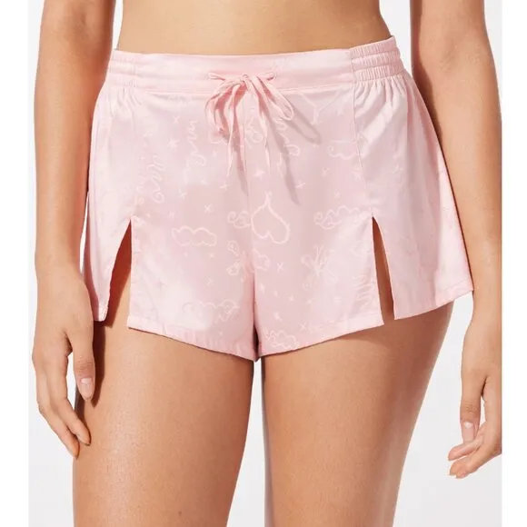 Savage X Fenty Heavenly Set Satin Shirt and Shorts