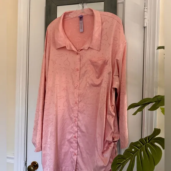 Savage X Fenty Heavenly Set Satin Shirt and Shorts