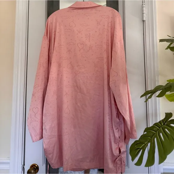 Savage X Fenty Heavenly Set Satin Shirt and Shorts