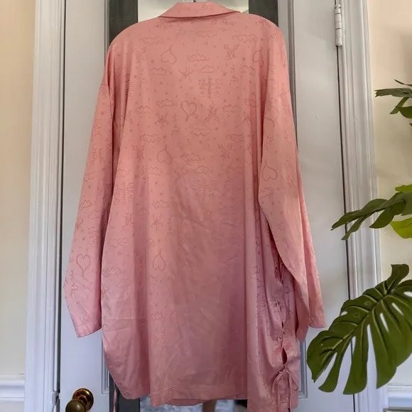 Savage X Fenty Heavenly Set Satin Shirt and Shorts