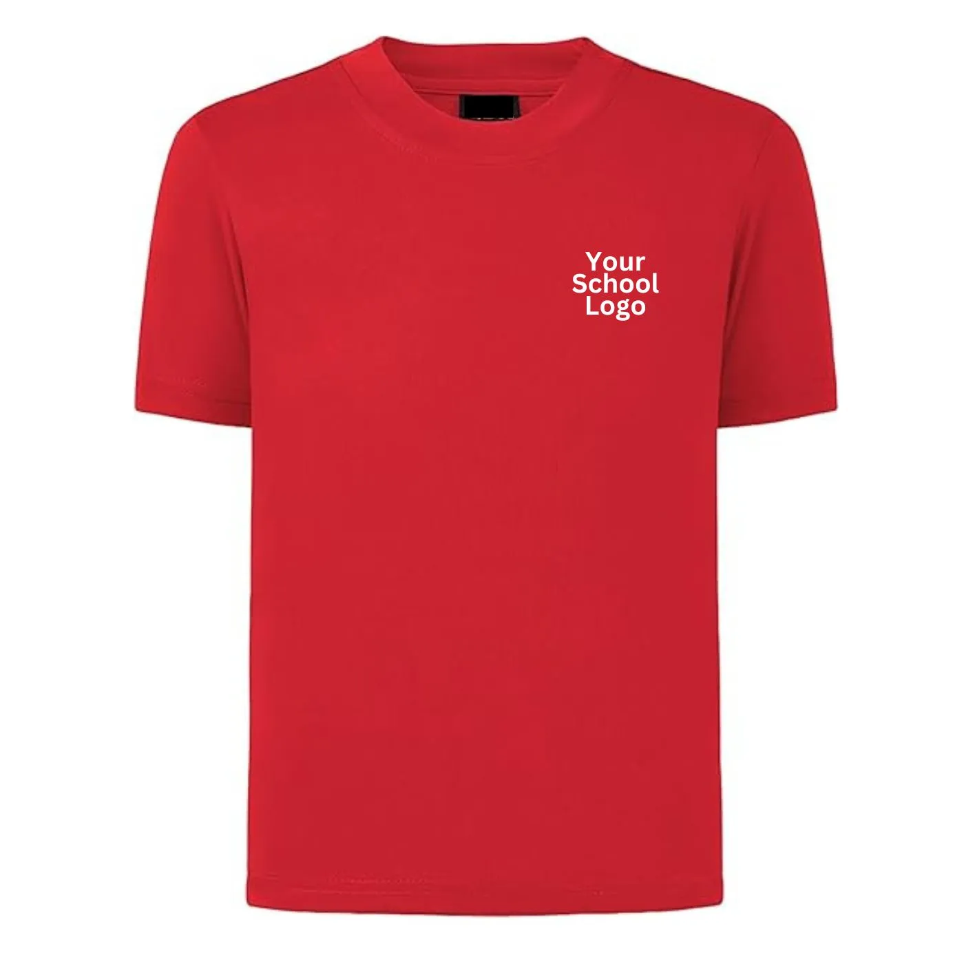 School Uniform 100% Cotton Basic Crew Neck T-Shirt Custom Made Size 4 to 16