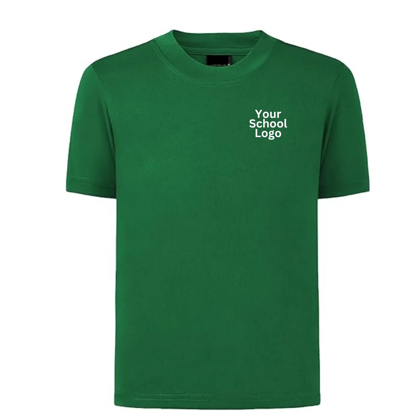 School Uniform 100% Cotton Basic Crew Neck T-Shirt Custom Made Size 4 to 16