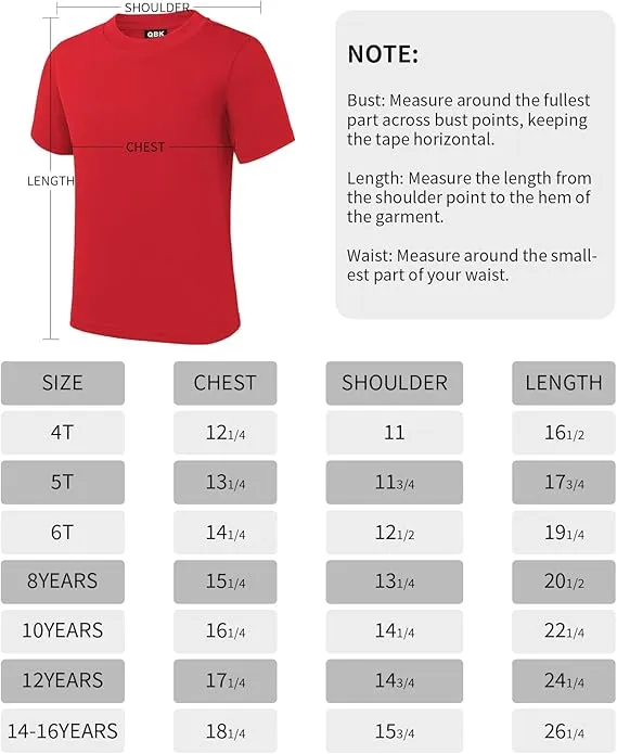 School Uniform 100% Cotton Basic Crew Neck T-Shirt Custom Made Size 4 to 16