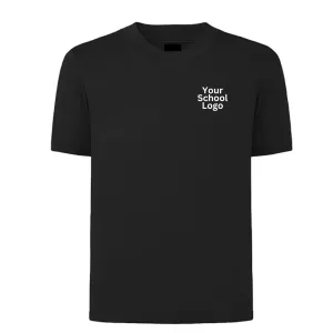 School Uniform 100% Cotton Basic Crew Neck T-Shirt Custom Made Size 4 to 16