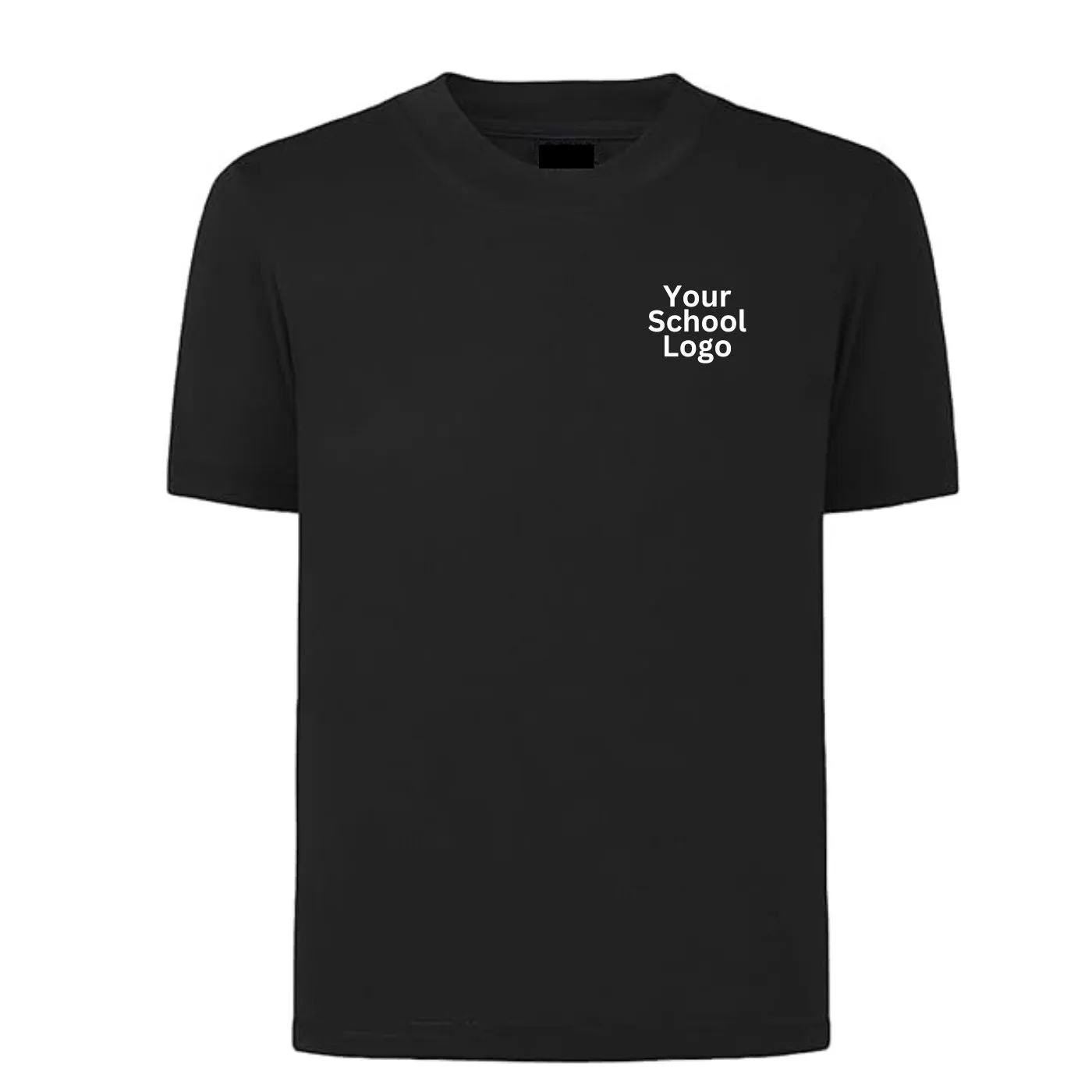 School Uniform 100% Cotton Basic Crew Neck T-Shirt Custom Made Size 4 to 16