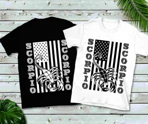 Scorpio | American Flag T-Shirts,Scorpio, Scorpio Zodiac, Scorpio Gift,  Zodiac Scorpio, Gift for Scorpio, Scorpio