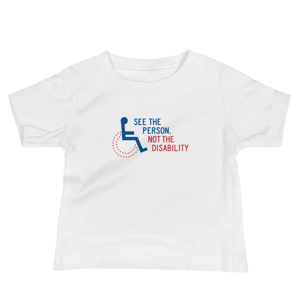 See the Person, Not the Disability (Baby White/Pink Shirts)