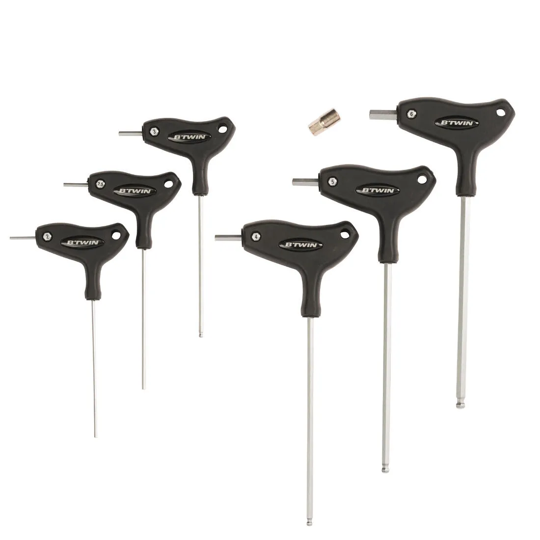 Set of 6 Allen Keys   8 mm Adaptor