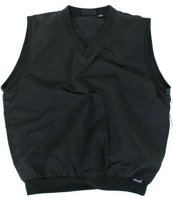 SIERRA SPORT WHIRLWIND Wind Vest Small S Black Pullover Water Resistant V NEW