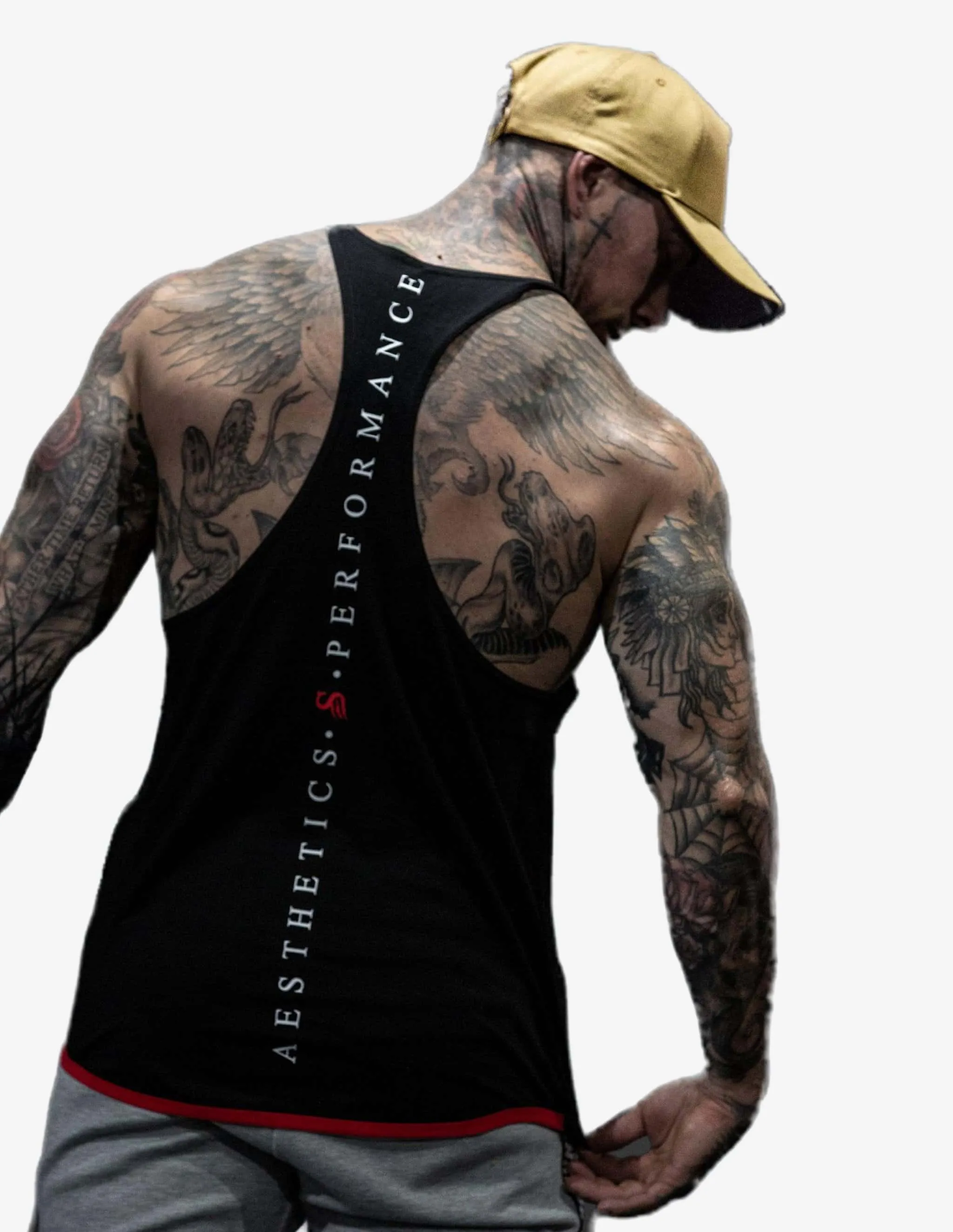 Signature  T-BACK singlet Black/Red