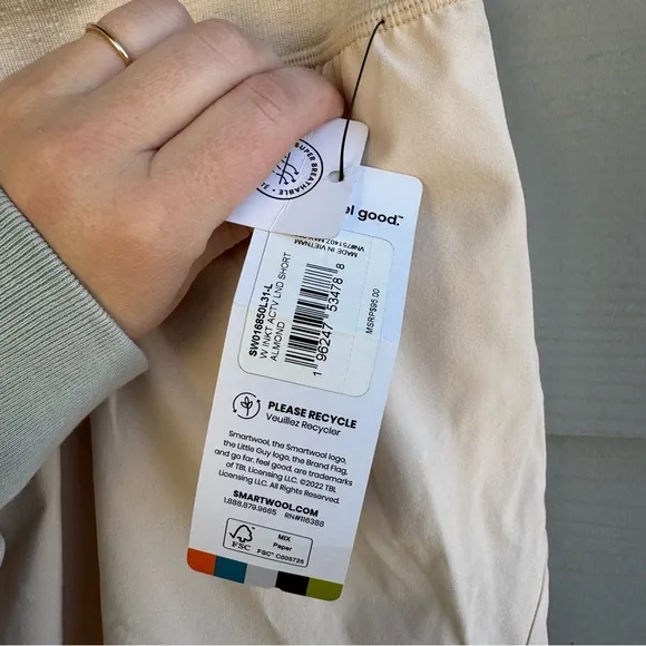 Smartwool Intraknit Active Lined Shorts (Almond)