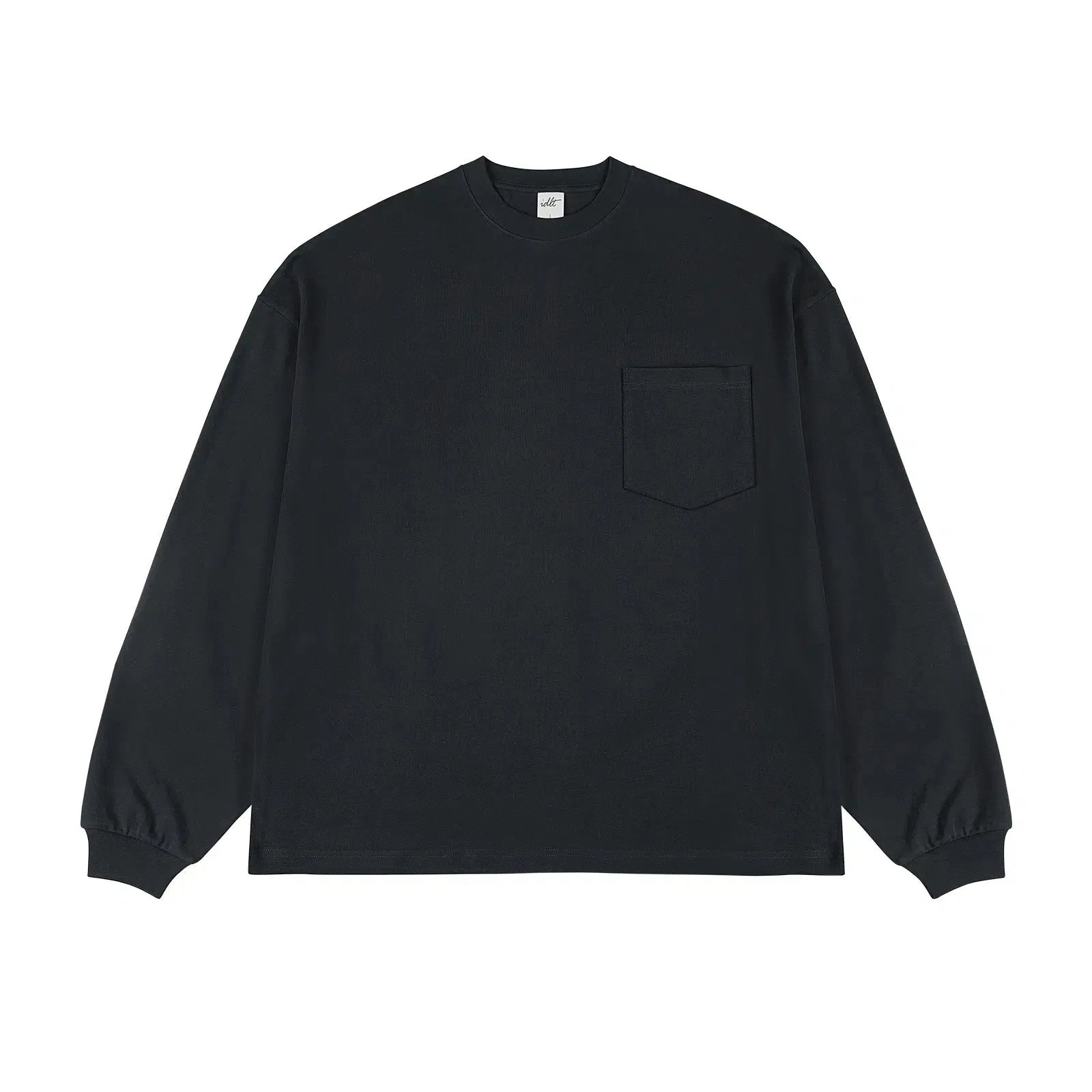 Solid Color Long-Sleeve T-shirt