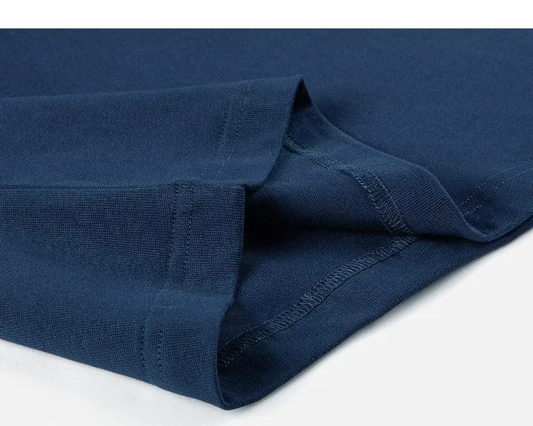 Solid Color Long-Sleeve T-shirt