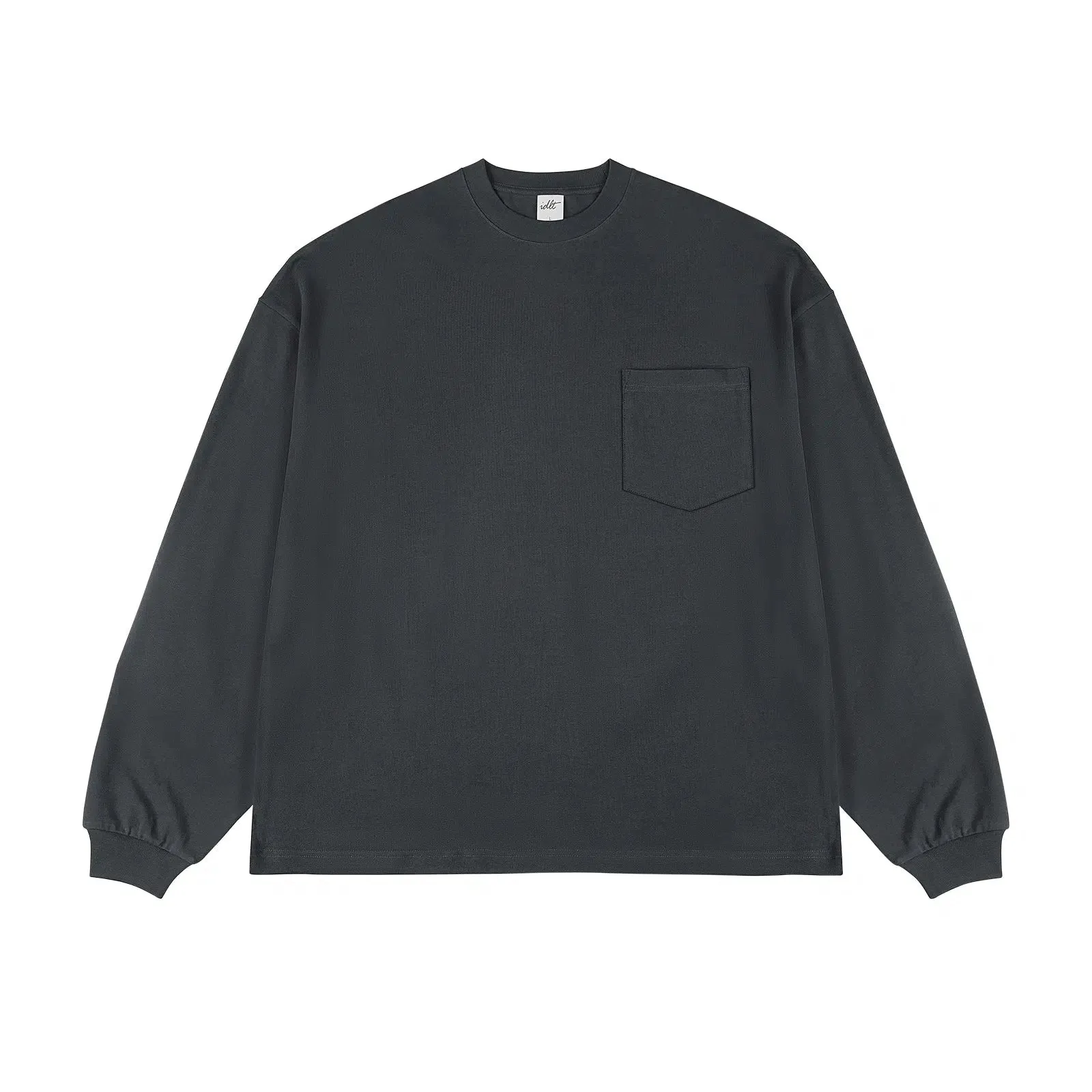 Solid Color Long-Sleeve T-shirt