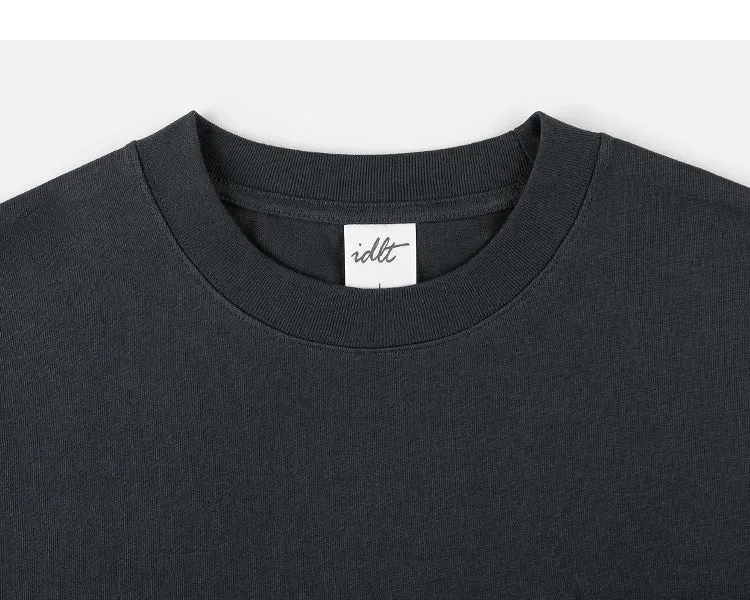 Solid Color Long-Sleeve T-shirt
