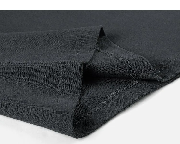 Solid Color Long-Sleeve T-shirt