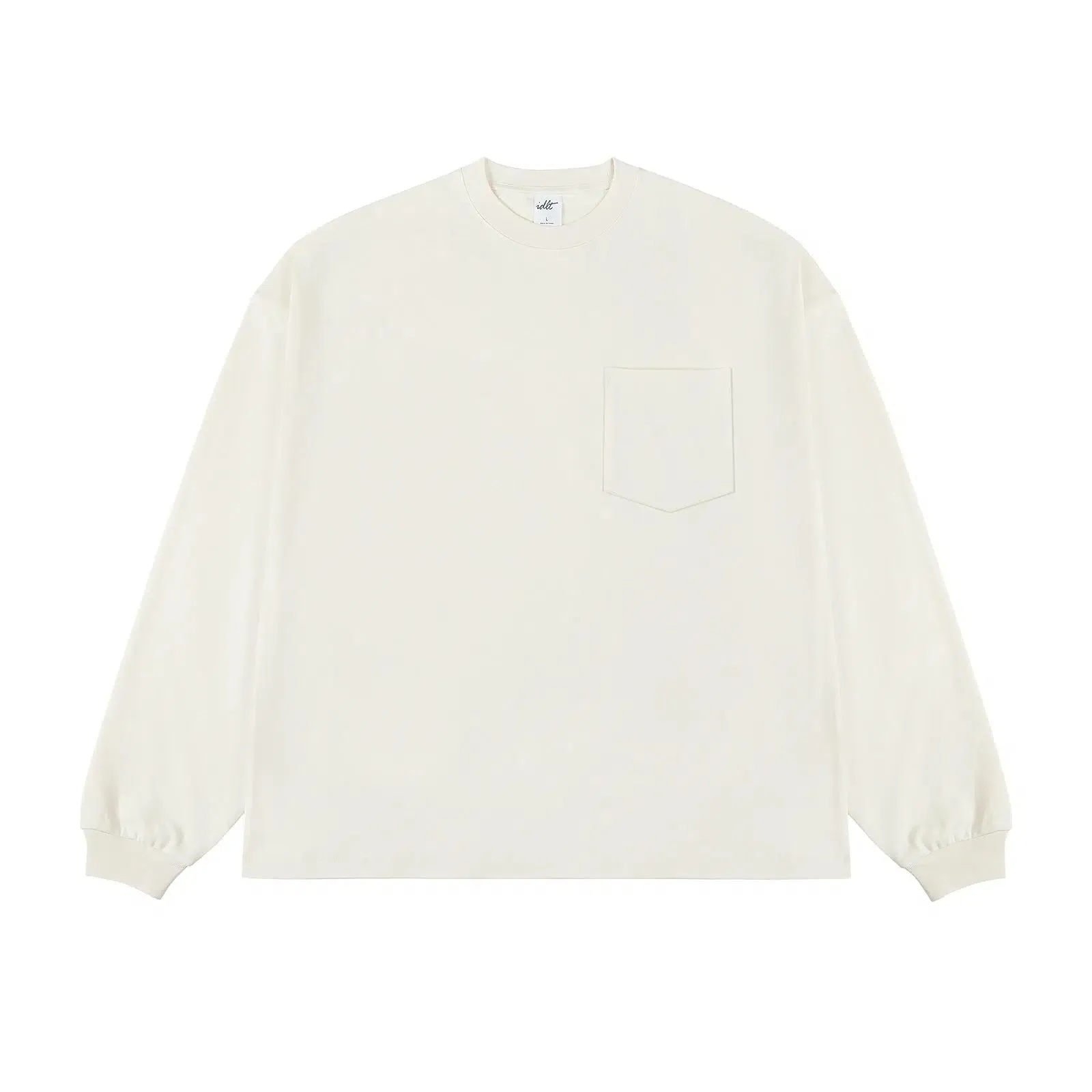 Solid Color Long-Sleeve T-shirt