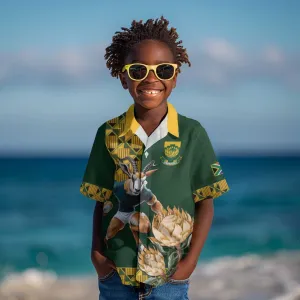 South Africa Rugby History World Champions Kid Hawaiian Shirt Springboks Make History LT9