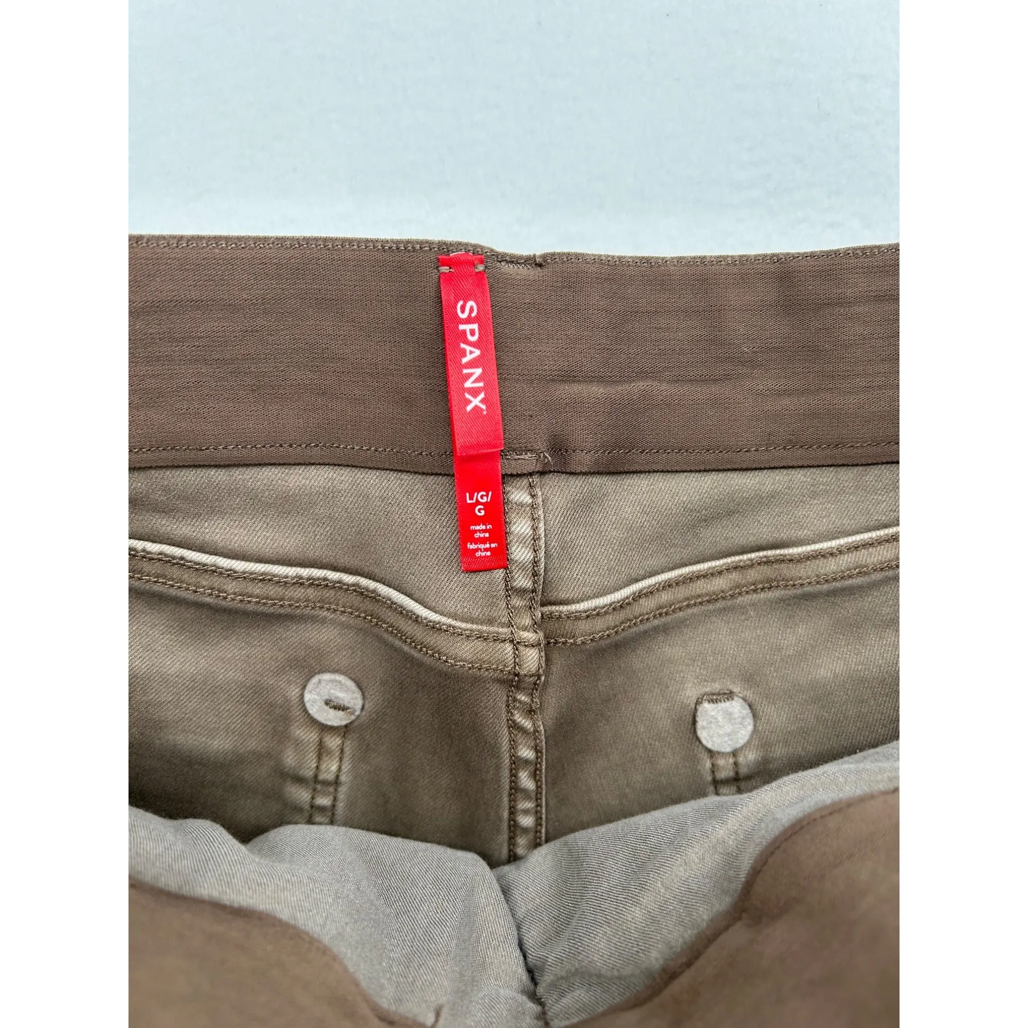 Spanx Womens  Stretch Cotton Casual Shorts With Pockets #6474