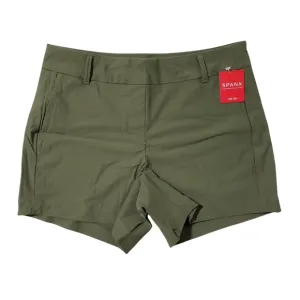 Spanx Sunshine Shorts 4” Pull-On Women Canopy Green UPF 50  Stretchy Knit Fabric