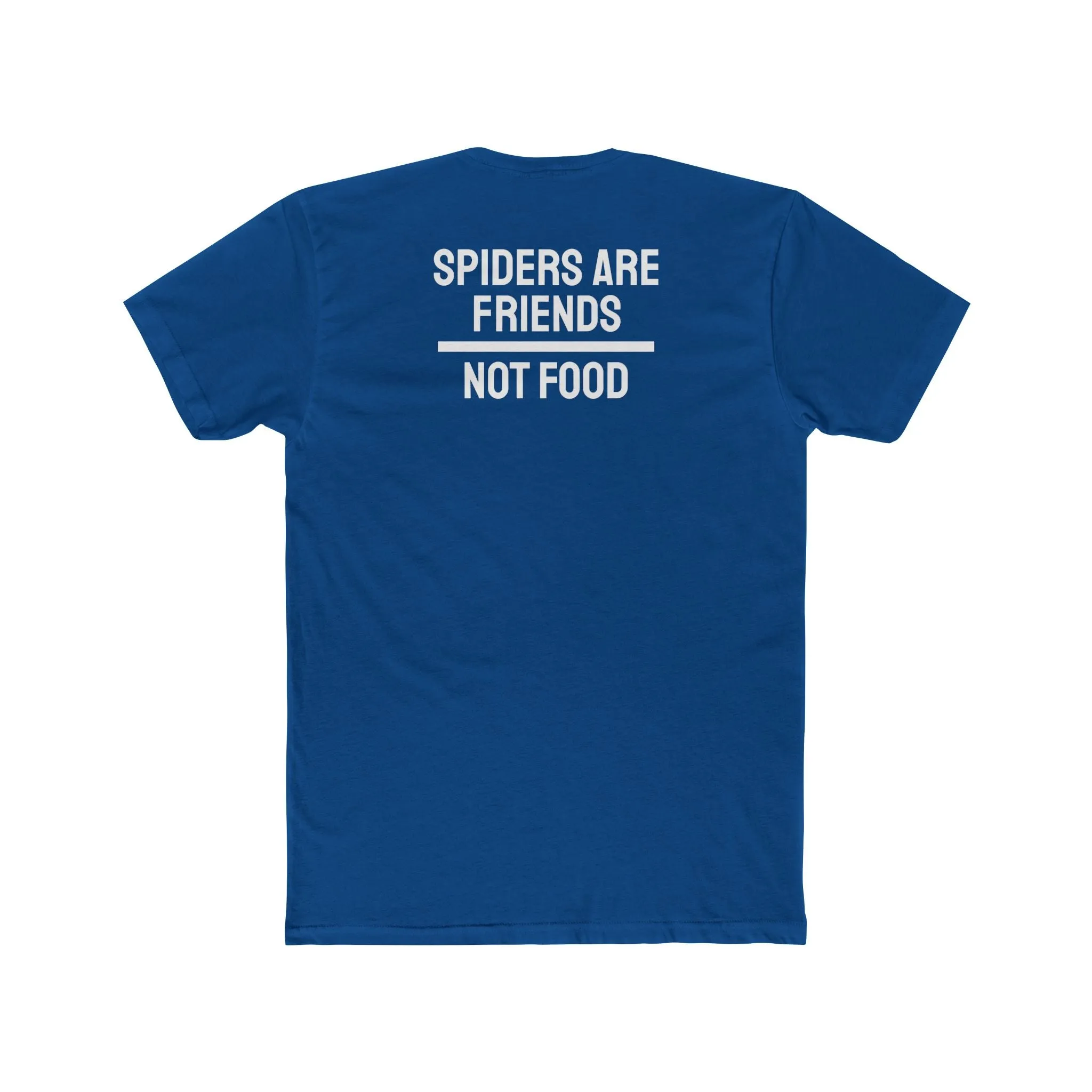 Spiders Are Friends Not Food - Unisex Cotton Crew Tee
