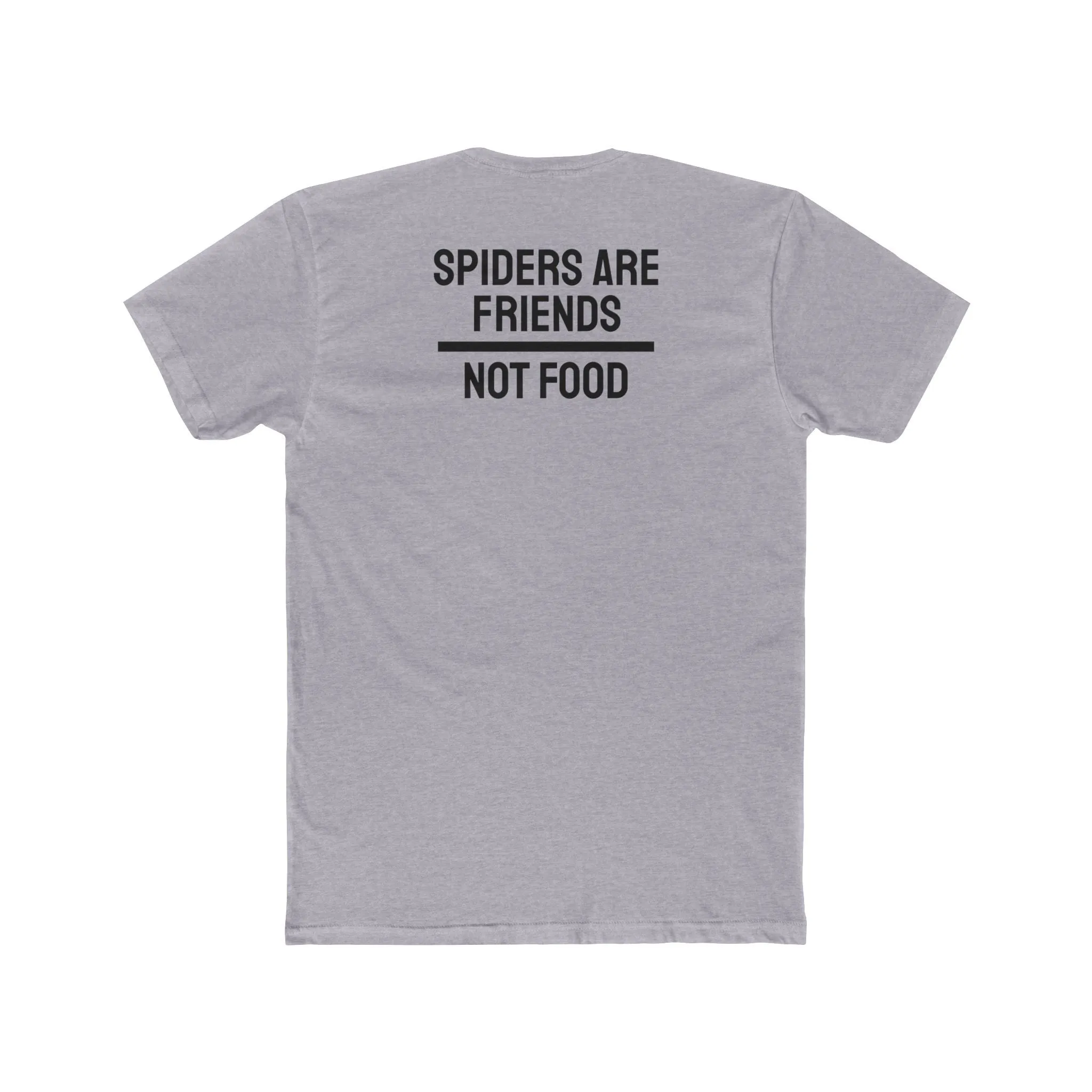 Spiders Are Friends Not Food - Unisex Cotton Crew Tee