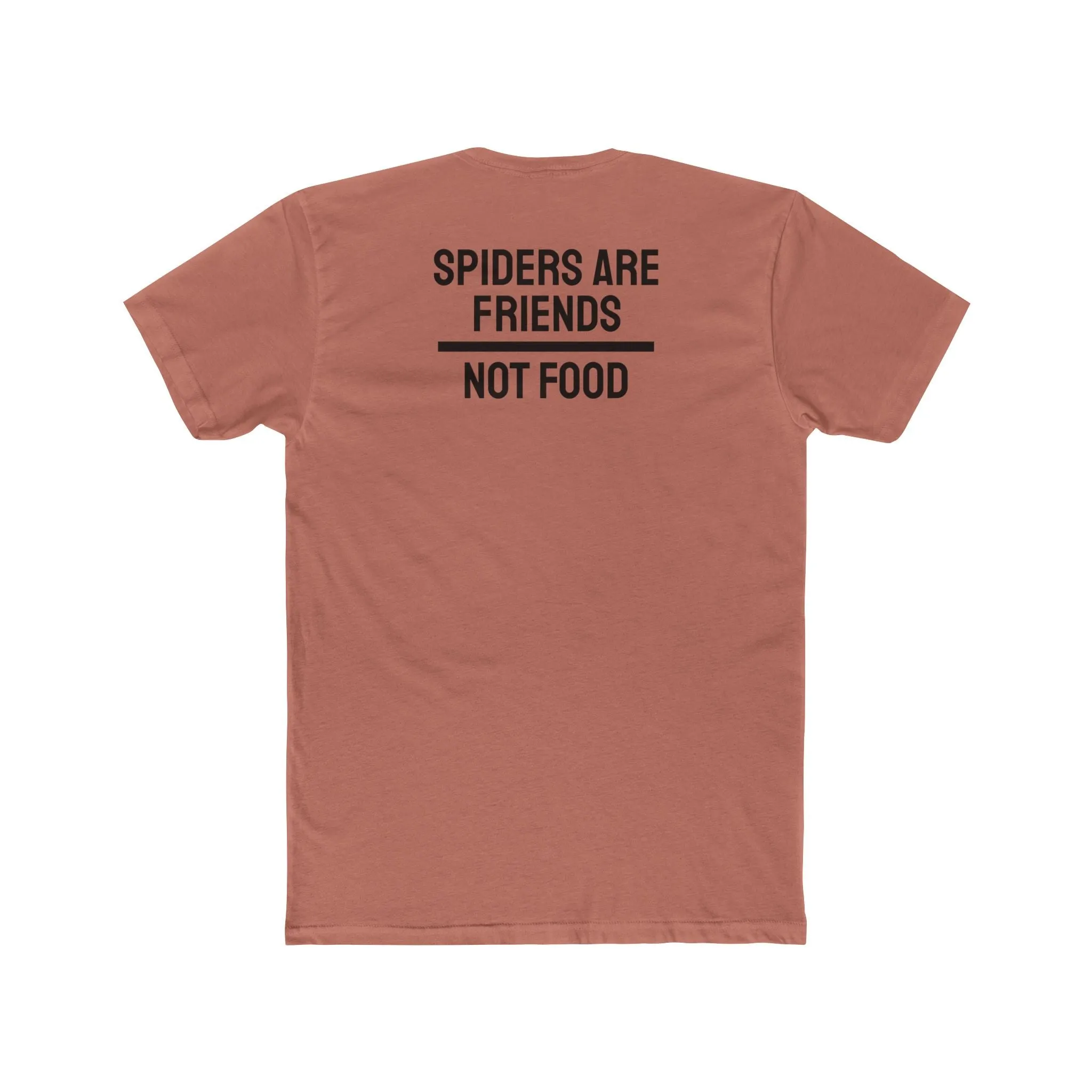 Spiders Are Friends Not Food - Unisex Cotton Crew Tee