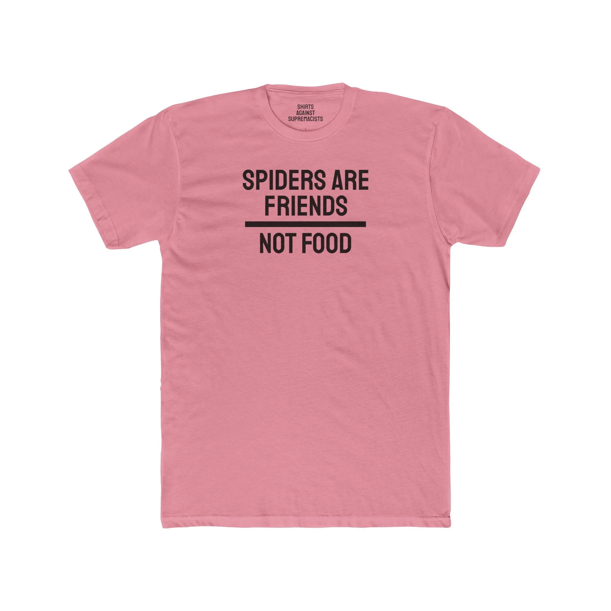 Spiders Are Friends Not Food - Unisex Cotton Crew Tee