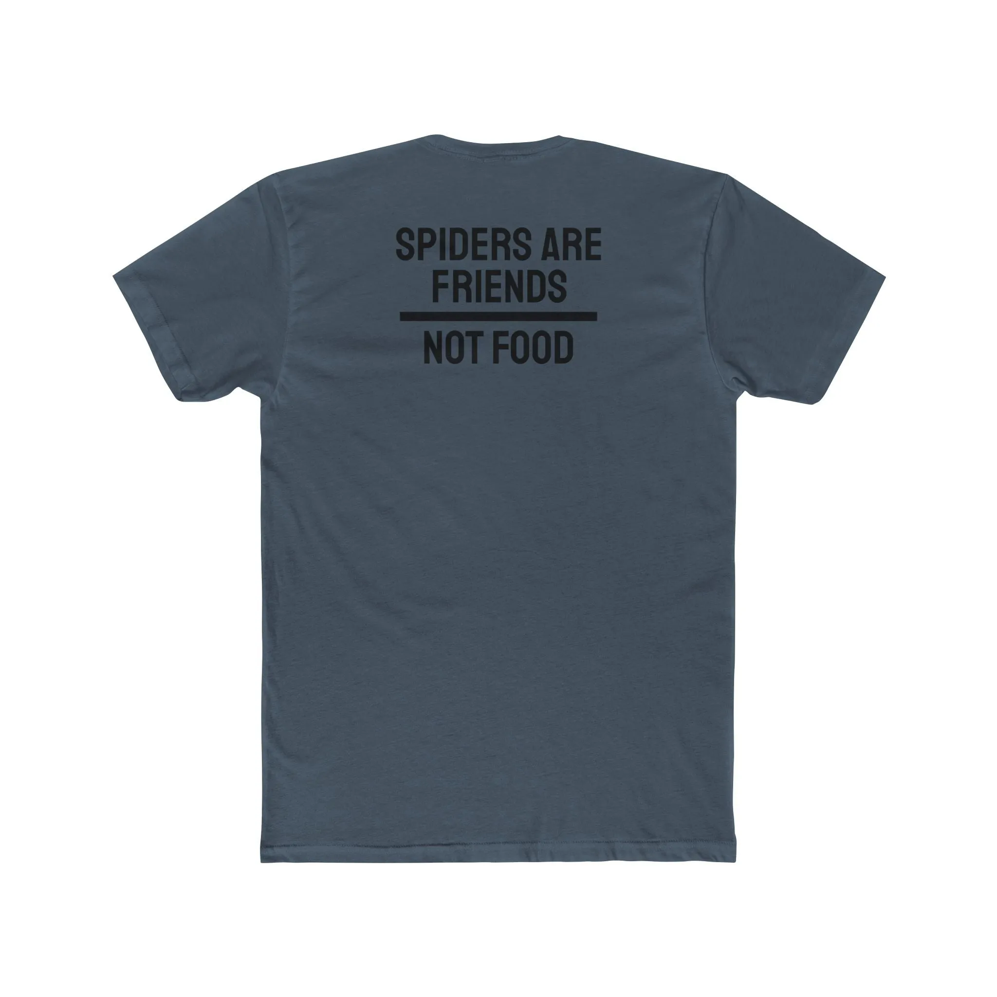 Spiders Are Friends Not Food - Unisex Cotton Crew Tee