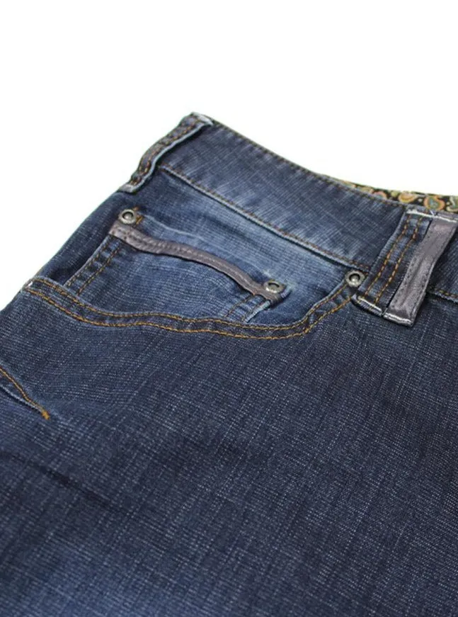 Square Weave Denim Short