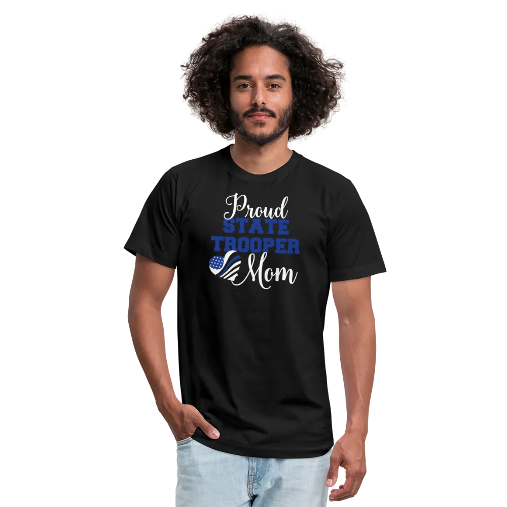 State Trooper Mom Unisex Jersey T-Shirt by Bella   Canvas