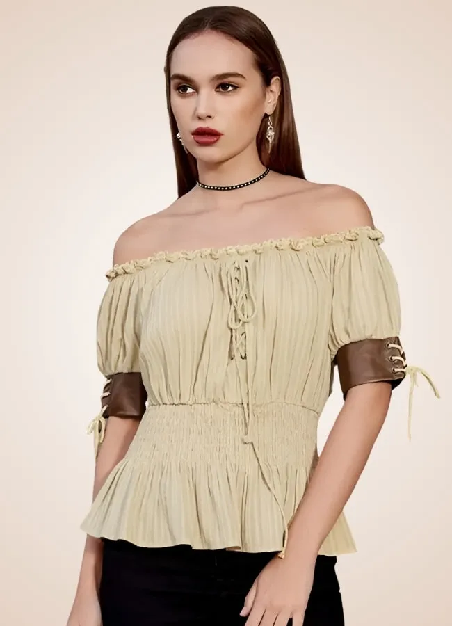 Steampunk Bare Shoulders Shirt