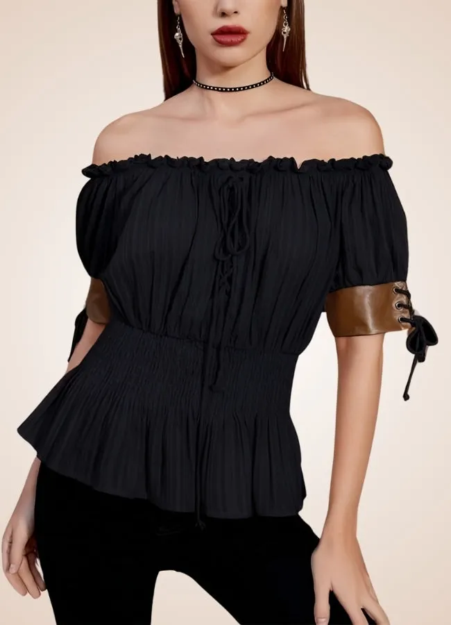 Steampunk Bare Shoulders Shirt
