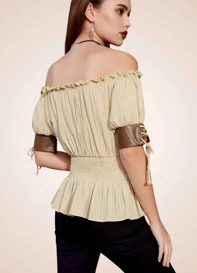 Steampunk Bare Shoulders Shirt