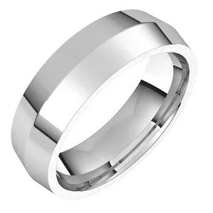 Sterling Silver 6 mm Knife Edge Comfort Fit Band Size 9