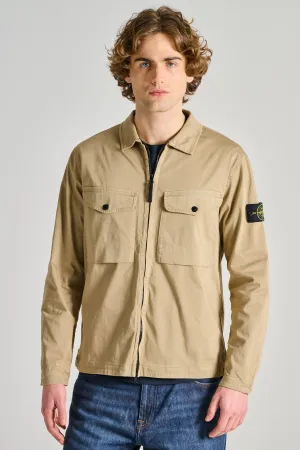 Stone Island Shirts Beige Uomo