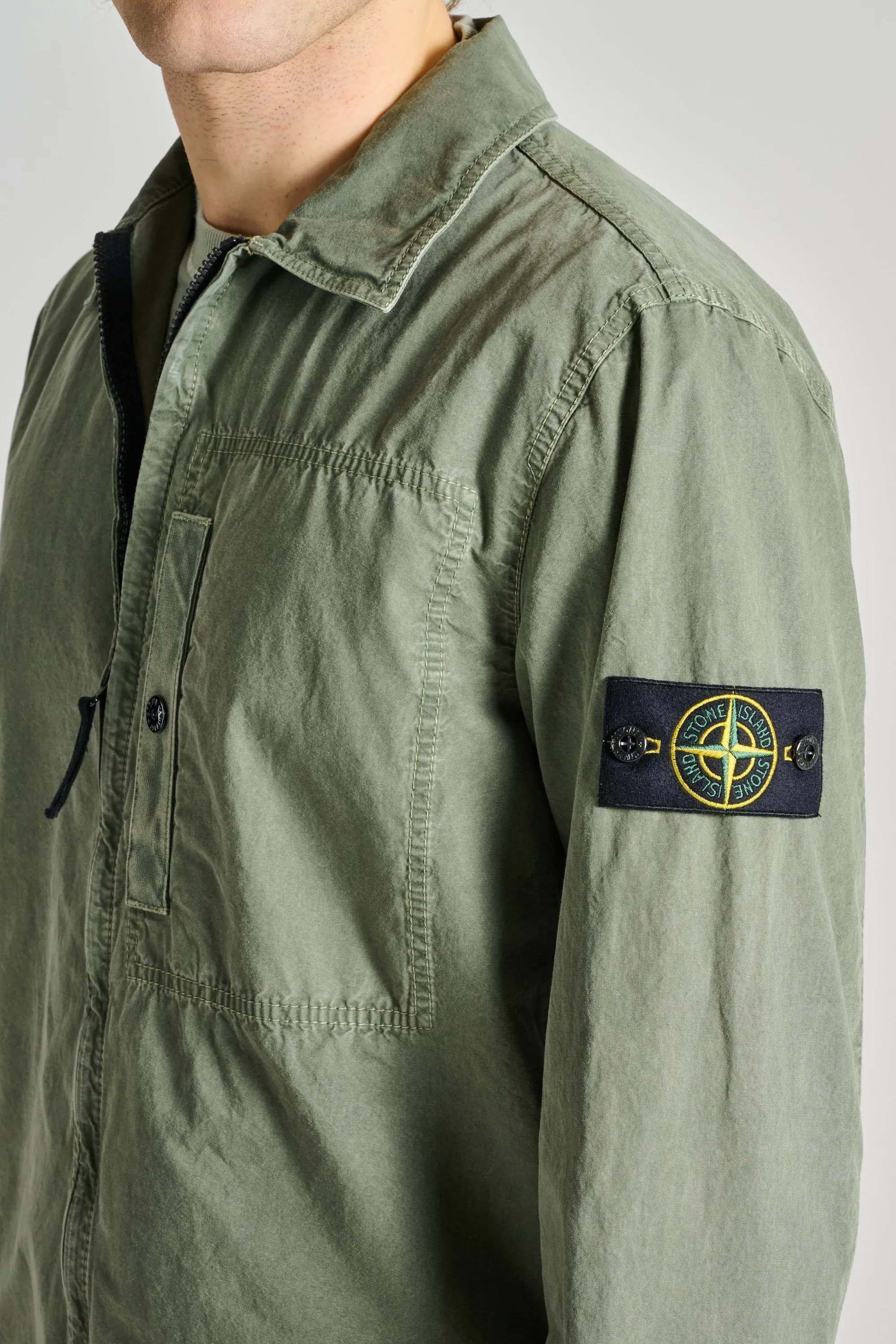 Stone Island Shirts Verde Uomo