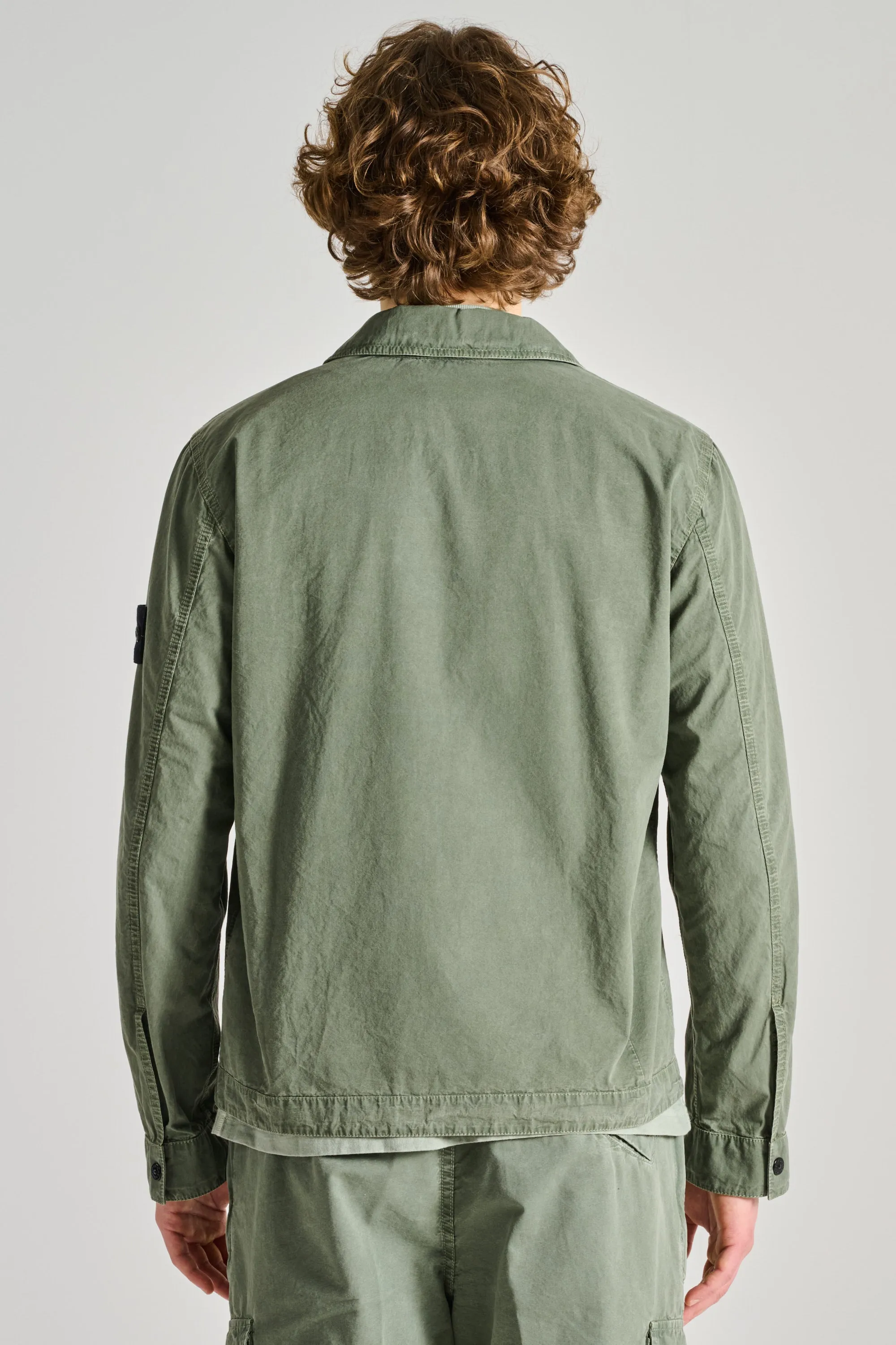 Stone Island Shirts Verde Uomo