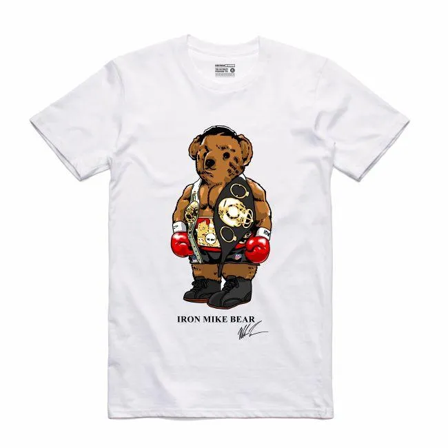 Streetwear on Demand BEAR IRON MIKE TEE WHITE