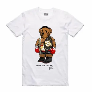Streetwear on Demand BEAR IRON MIKE TEE WHITE