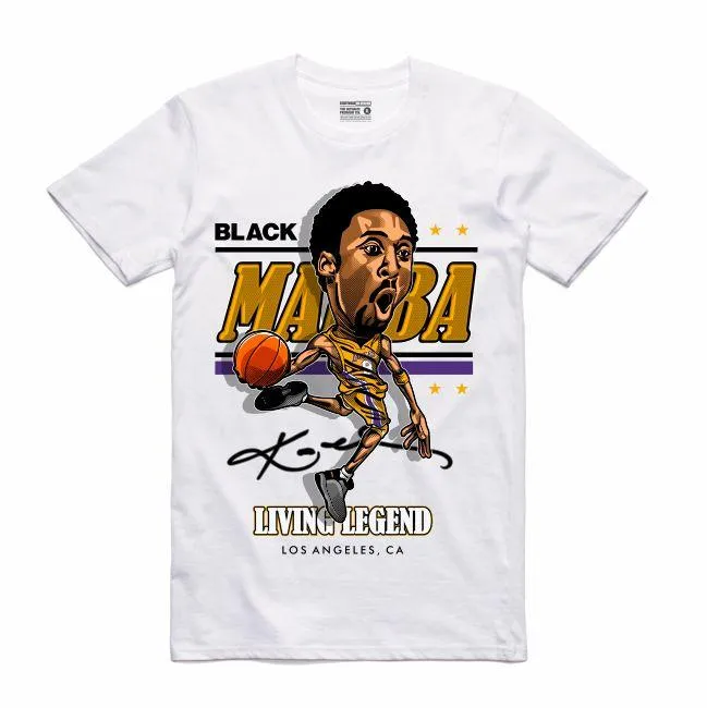 Streetwear on Demand CARICATURE MAMBA TEE WHITE