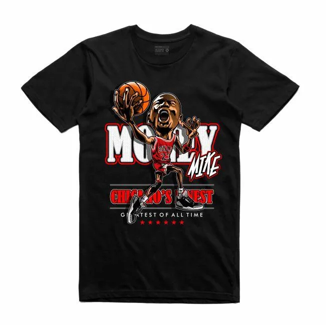 Streetwear on Demand CARICATURE MJ TEE BLACK