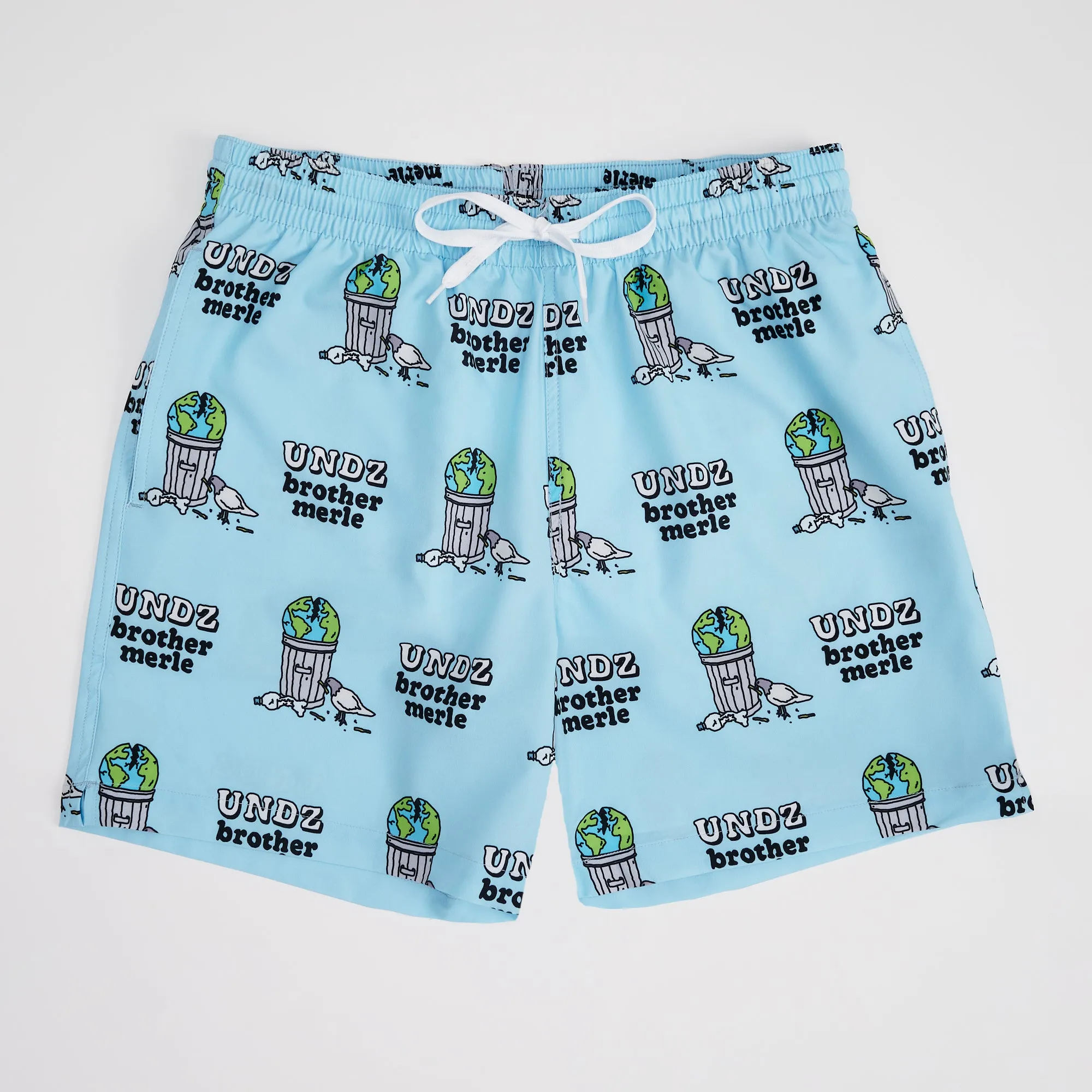 STRETCH SWIM TRUNK BROTHER MERLE TRASH BLEU