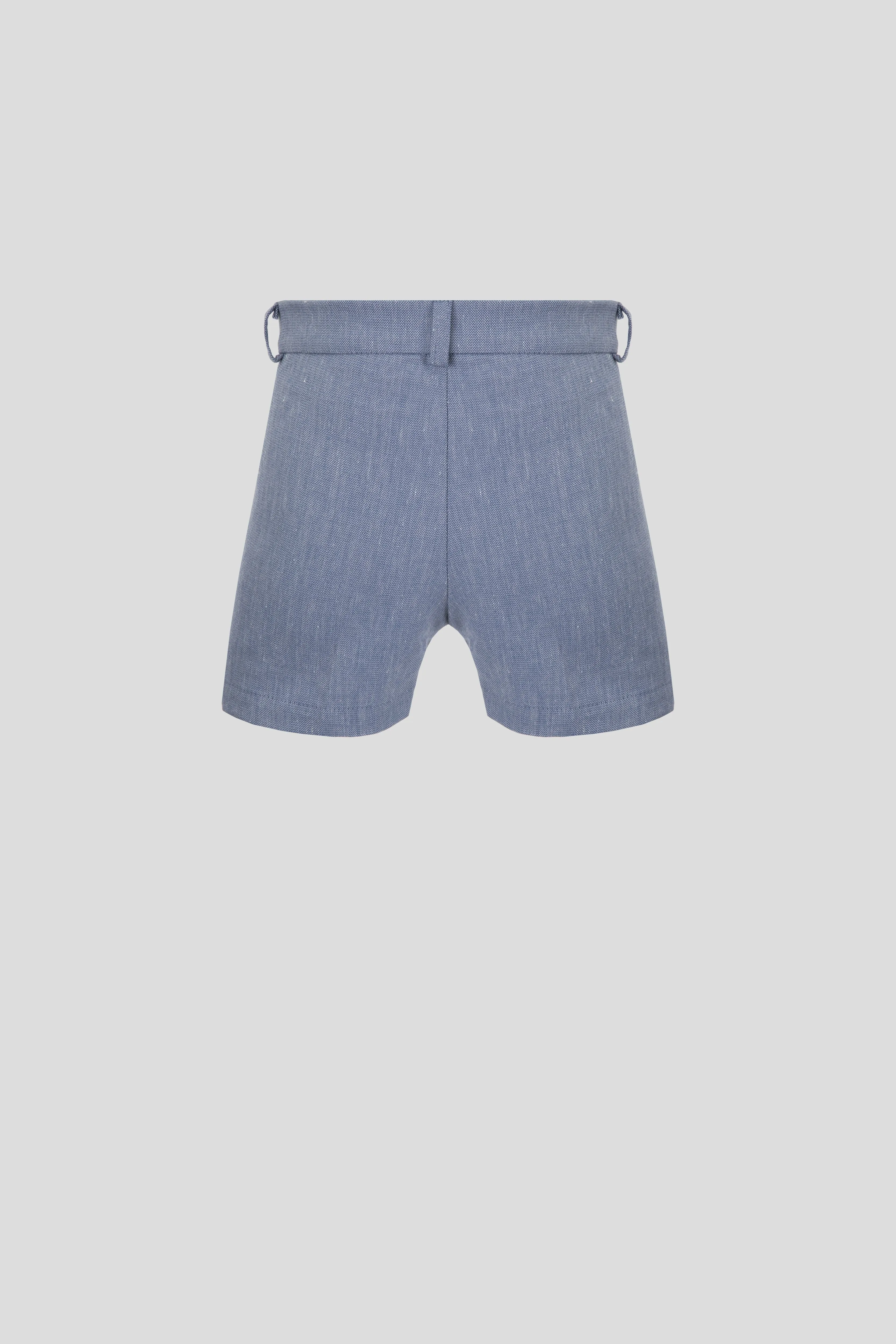 Stretch Waist Linen Shorts