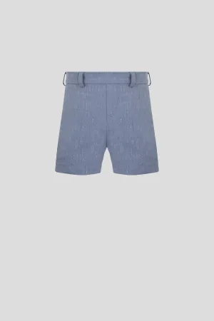 Stretch Waist Linen Shorts