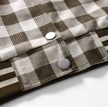 Stylish Button-Up Varsity Jacket for Casual Wear