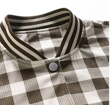 Stylish Button-Up Varsity Jacket for Casual Wear